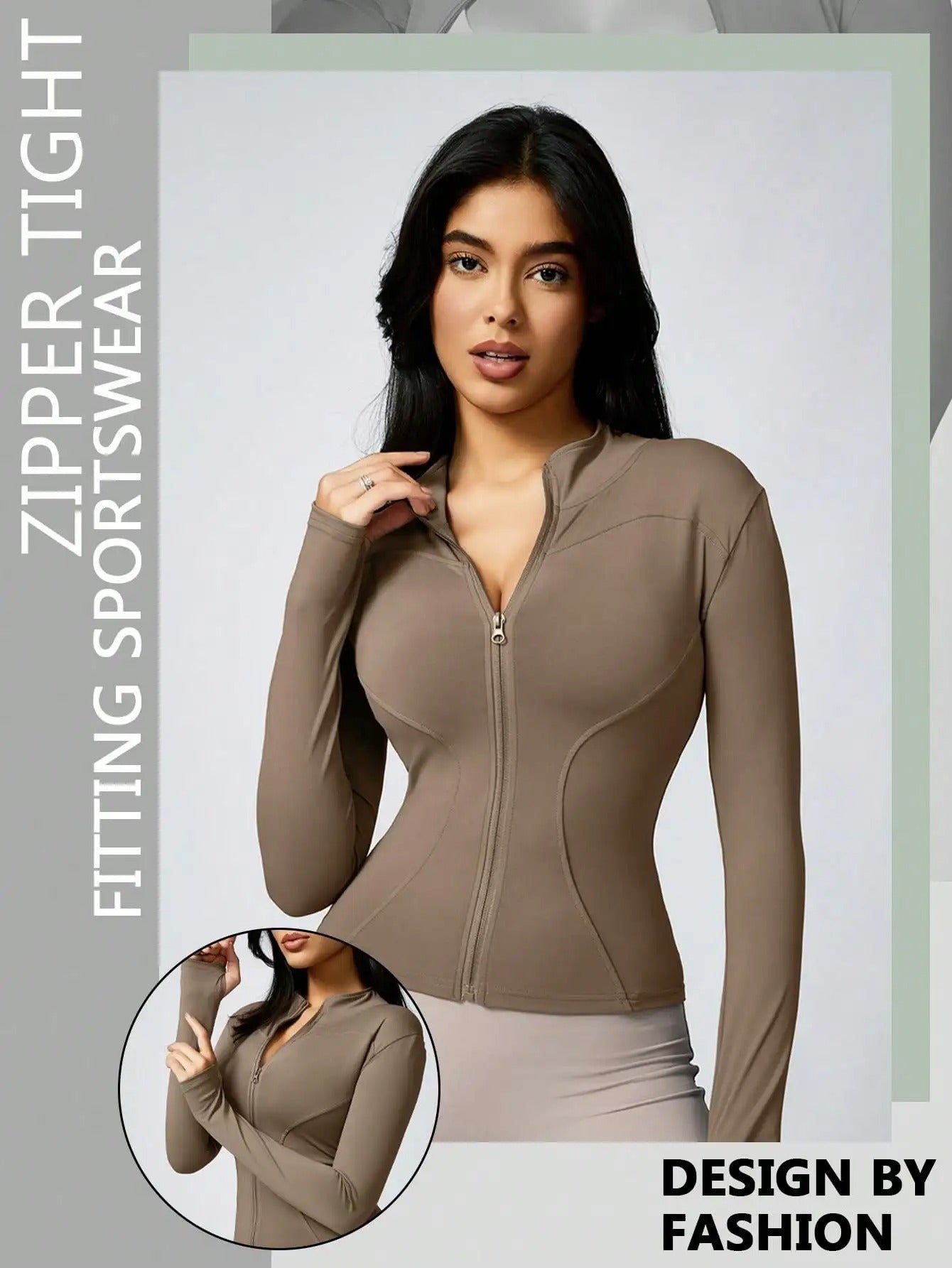 Transcendence™ CoreFlow Zip-Up Turtleneck Sports Jacket – Form Meets Function