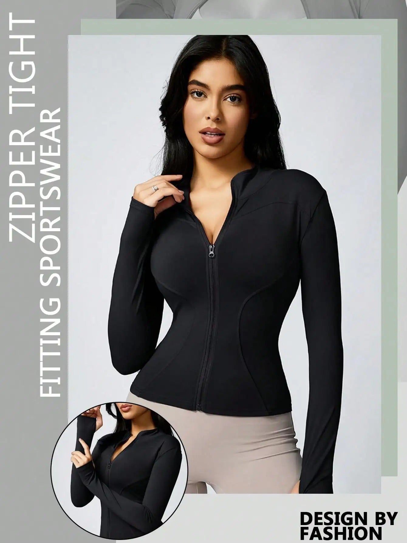 Transcendence™ CoreFlow Zip-Up Turtleneck Sports Jacket – Form Meets Function